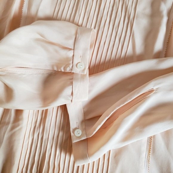 MADEWELL Etude Silk Blouse in Peach XS - Picture 7 of 11